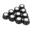 10Pcs 6mm Inner Dia MF-A02 Potentiometer Control Volume Rotary Knob Cap Black 1