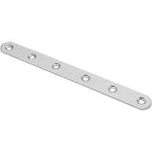 Repair Plate, 197mmx20mm, Flat Fixing Mending Corner Brace Bracket Connector, Pack of 8