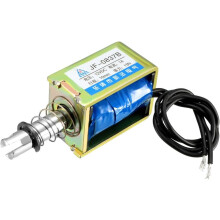 DC 12V 15N 10mm Stroke Push Pull Type Open Frame Solenoid Electromagnet Linear Motion JF-0837B