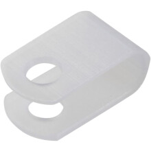 20Pcs Nylon U-Type Cable Clamp Organizer Cord Clips for Wire Management 5.2mm Black