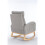 (Foam, LIGHT GREY) Mid-Century Teddy Rocking Chair, Light Grey 4