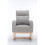 (Foam, LIGHT GREY) Mid-Century Teddy Rocking Chair, Light Grey 12