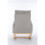 (Foam, LIGHT GREY) Mid-Century Teddy Rocking Chair, Light Grey 3