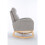 (Foam, LIGHT GREY) Mid-Century Teddy Rocking Chair, Light Grey 5