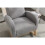 (Foam, LIGHT GREY) Mid-Century Teddy Rocking Chair, Light Grey 6
