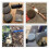 Double Sided Dual Grit Puck Sharpening Stone Axe/Knife/Tool/Blade Multi-Purpose Sharpener - Charcoal Gray 9
