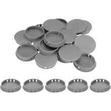 30pcs Nylon Plastic Hole Plugs, 2"(50mm) Round Drill Screw Hole Plugs Covers Knockout Locking Plastic Plugs Insert End Caps for Kitchen Cabinet Furnit