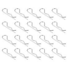 25Pcs 2mmx40mm 304 Stainless Steel R Shaped Spring Cotter Pins, R Clips Cotter Pin Spring Fastener for Household Appliances, Sports Equipment, Car Mec
