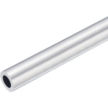 6063 Aluminum Round Tube, 25mm OD 15mm Inner Dia 400mm Length Pipe Tubing for Industry DIY Projects