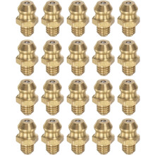 Brass Straight Grease Fitting M5 x 0.8mm Thread Hydraulic Grease Fitting Accessories, 20Pcs