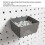8 Pieces Pegboard Bins Kit Pegboard Parts Storage Pegboard Accessories Workbench Bins for Organizing Hardware(Grey) 3