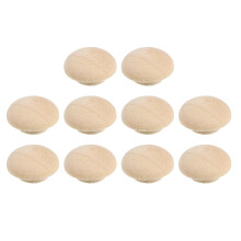 Wood Hole Plugs, 100 Pcs 13x8mm Wood Button Top Plugs Round Head Hardwood Furniture Plugs Screw Hole Plugs for Furniture Tables Chairs Cabinetry Craft