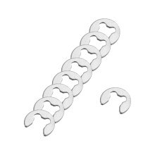 50 Pcs External Retaining Rings, 3mm 304 Stainless Steel E-Clip External Circlip Snap Rings Round Wire Snap Rings for Valves Electrical Appliances