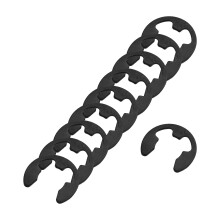50 Pcs External Retaining Rings, 15mm 65Mn Carbon Steel E-Clip External Circlip Snap Rings Round Wire Snap Rings for Valves Electrical Appliances