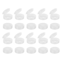 150Pcs Screw Caps, 6mm/0.24" ID Screw Snap Covers Washer Flip, PVC Hinged Screw Cover Caps for Covering Screw Heads(White)