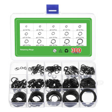 300 Pcs External Retaining Rings, 15 Sizes 65Mn Carbon Steel External Circlip Snap Rings Assortment Kits Round Wire Snap Rings for Valves Electrical A