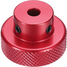 Anodization Aluminum Alloy Handwheel 5mm Bore 30mm OD Knurled Knob Turning Handle with Wrench for Milling Machine Lathe Slide Displacement Platform, R