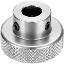 Anodization Aluminum Alloy Handwheel 8mm Bore 30mm OD Knurled Knob Turning Handle with Wrench for Milling Machine Lathe Slide Displacement Platform