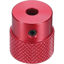 Anodization Aluminum Alloy Handwheel 4mm Bore 20mm OD Knurled Knob Turning Handle with Wrench for Milling Machine Lathe Slide Displacement Platform, R
