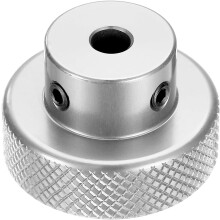 Anodization Aluminum Alloy Handwheel 5mm Bore 30mm OD Knurled Knob Turning Handle with Wrench for Milling Machine Lathe Slide Displacement Platform