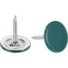 40Pcs Upholstery Tacks, 11mmx13mm Flat Head Decorative Furniture Nails Thumb Tack for Furniture Sofa Headboards, Green