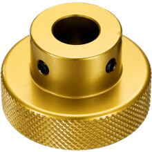 Anodization Aluminum Alloy Handwheel 12mm Bore 40mm OD Knurled Knob Turning Handle with Wrench for Milling Machine Lathe Slide Displacement Platform,