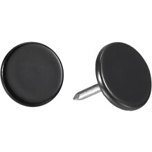 Upholstery Tack Nail Pins Furniture, 150Pcs 11x13mm Thumb Tack Pins Assortment Kit Carbon Steel for Home Sofa DIY Decorative Nail Heads Nails, Black