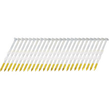 1000Pcs 21 Degree 0.113" x 2-3/8" Framing Nails, Galvanized Carbon Steel Plastic Collated Nails for Furniture/Constructions, Color Zinc
