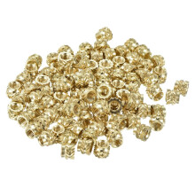 Knurled Insert Nut M3 x 4mm L x 5mm OD Female Thread Brass Embedding Nut 180 Pcs