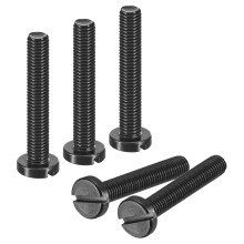 Black Oxide Slotted Button Head Screws, 10Pcs 8-36 x 1 Carbon Steel Machine Screw for Furniture and Electrical Components Installation