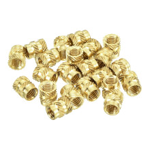 Knurled Insert Nuts, 150Pcs M5 x 8mm L x 7mm OD 3D Printing Brass Nuts Female Threaded Inserts Brass Heat Set Insert Embedment Nut