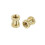 M3 x 6mm(L) x 5mm(OD) Female Thread Brass Knurled Threaded Insert Embedment Nuts, 140Pcs 1