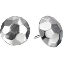 Upholstery Tacks Nail Pins Furniture, 25Pcs 25x25mm Thumb Tack Pins Assortment Kit Carbon Steel for Home Sofa DIY Decorative Nail Heads Nails, Silver