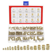 Knurl Thread Insert Nuts - M2/M3/M4/M5/M6 5 Values Metric Brass Female Thread Knurled Nuts Threaded Insert Embedment Nuts Hydraulic Welded for 3D Prin