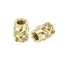 150Pcs M4x8.1x6.3mm Knurled Insert Nut, Brass Threaded Insert Embedment Nuts 3D Printing Brass Nuts for 3D Printing Parts Laptop Automotive Plastic Sh