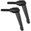 2Pcs M8 x 32mm Adjustable Knobs Handle Male Thread Push Button Ratchet Quick Release Locking Rotating Bolt for Lathe Machinery, Black 1