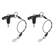 2Pcs T Handle Lock Pins, 5mm x 10mm Usage Length Stainless Steel Push-Button Quick Release Pin