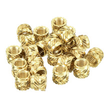 Knurled Insert Nuts, 80Pcs M5 x 6mm L x 7mm OD 3D Printing Brass Nuts Female Threaded Inserts Brass Heat Set Insert Embedment Nut