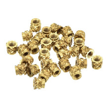 Knurled Insert Nuts, 150Pcs M2 x 3mm L x 3.5mm OD 3D Printing Brass Nuts Female Threaded Inserts Brass Heat Set Insert Embedment Nut