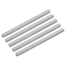 5Pcs M3 x 40mm Fully Threaded Rod 304 Stainless Steel Right Hand Threads Bar Studs for Anchors Bolts, Clamps, Hangers and U-Bolts, M3-0.5 Thread Pitch