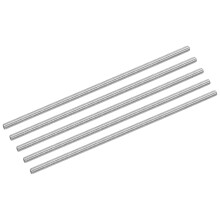 5Pcs M3 x 100mm Fully Threaded Rod 304 Stainless Steel Right Hand Threads Bar Studs for Anchors Bolts, Clamps, Hangers and U-Bolts, M3-0.5 Thread Pitc
