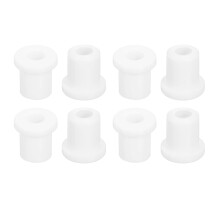 46Pcs Rubber Grommets 1/4"(6mm) Drill Hole, 3/16"(4mm) ID Hole Top Hat Grommet White Silicone Rubber Hole Plug Gasket for Wiring, Automotive