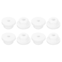 16Pcs Rubber Grommets 5/8"(16mm) Drill Hole, 1/4"(7mm) ID Hole Top Hat Grommet White Silicone Rubber Hole Plug Gasket for Wiring, Automotive