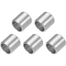 5 Pcs Stainless Steel Spacers, 8mm ID x 10mm OD x 10mmL 304 Stainless Steel Bushing Screw Standoff Unthreaded Round Spacer for 5/16" or M8 Screws Bolt