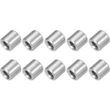 10 Pcs Stainless Steel Spacers, 4mm ID x 8mm OD x 8mmL 304 Stainless Steel Bushing Screw Standoff Unthreaded Round Spacer for 3/16" or M4 Screws Bolts