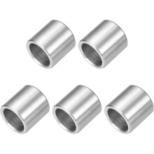 5 Pcs Stainless Steel Spacers, 12mm ID x 16mm OD x 16mmL 304 Stainless Steel Bushing Screw Standoff Unthreaded Round Spacer for 1/2" or M12 Screws Bol