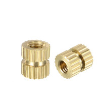 Knurled Insert Nuts - 50Pcs M3 x 6mm Length x 5mm OD Female Thread Brass Threaded Insert Embedment Nut for 3D Printer