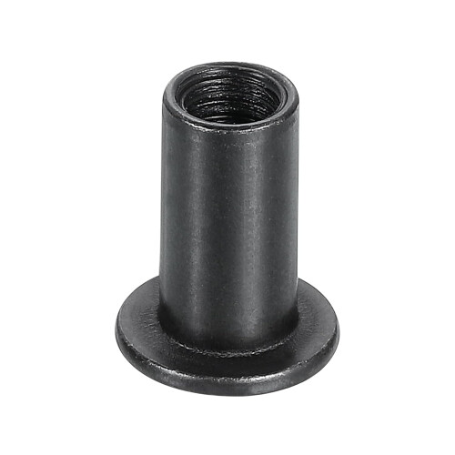 M6x15mm Hex Socket Head Insert Nut Screw Post Sleeve Nut Black Oxide 10pcs