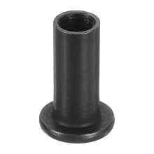 M6 T-Nuts, 10pcs Carbon Steel Hex Socket Head Insert Nut Screw Post Sleeve Nut for Furniture 18mm Height, Black