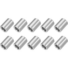10 Pcs Stainless Steel Spacers, 6mm ID x 10mm OD x 14mmL 304 Stainless Steel Bushing Screw Standoff Unthreaded Round Spacer for 1/4" or M6 Screws Bolt
